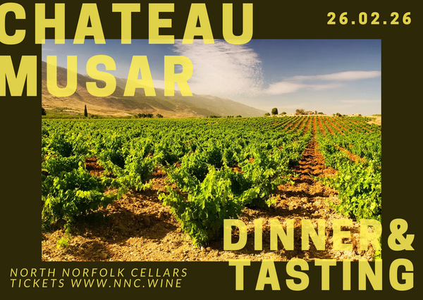 Chateau Musar Dinner & Tasting 26th Feb @ 6pm