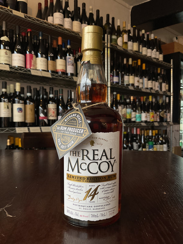 The Real McCoy. Limited Edition Rum, Aged 14Y in Ex Bourbom Casks. Barbados
