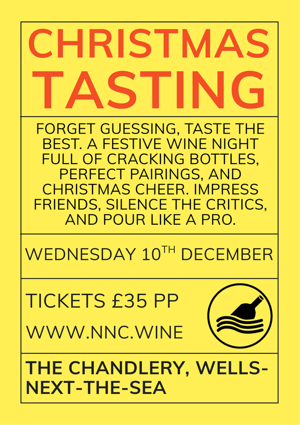 Christmas Wine Tasting Wednesday 10th December @ 7 PM